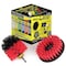 Drill Brush Power Scrubber By Useful Products 5 in W 5 in L Brush, Red 5in-Red-Orig-RdBlk - alternate 1